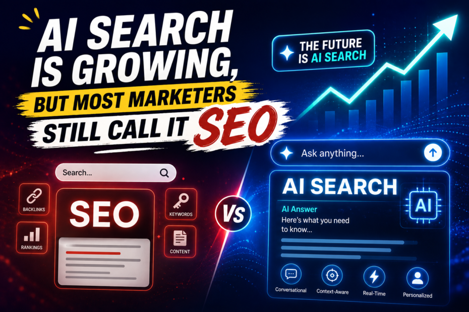 AI search vs SEO showing the shift from traditional search to AI-powered search